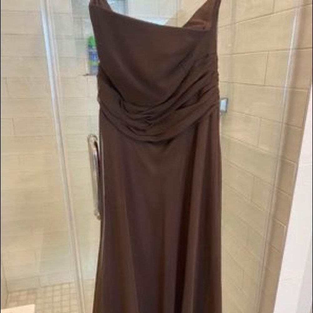Brown Strapless Dress